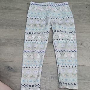 OshKosh B'gosh Pink and Gray Geometric Leggings